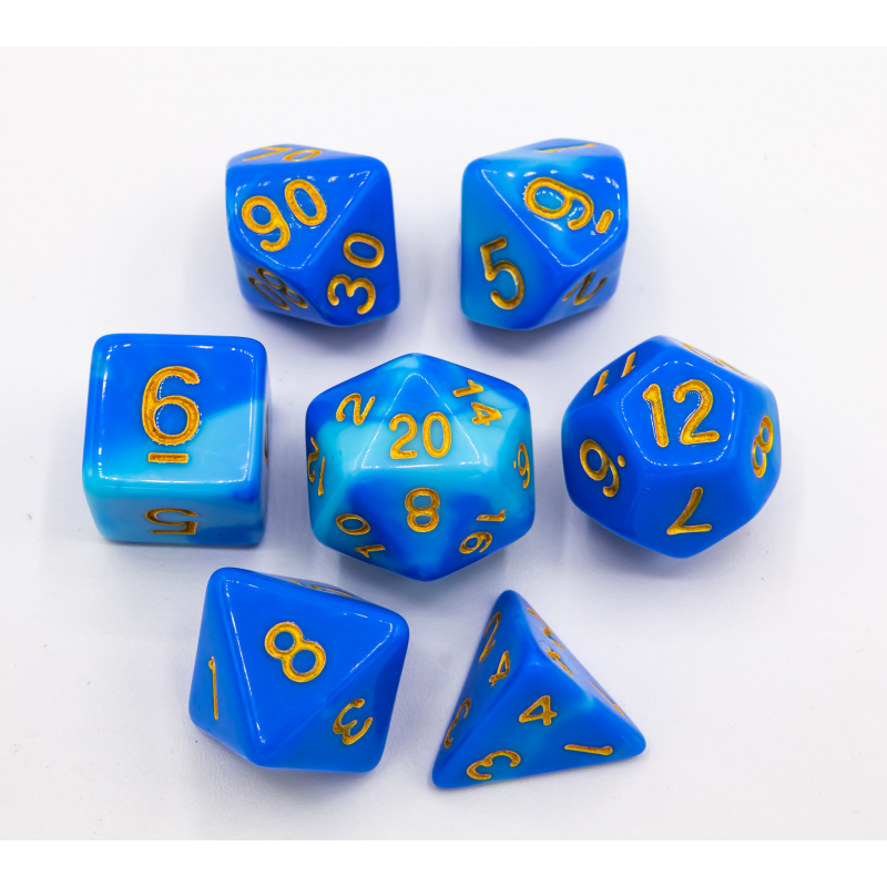 Dice Critical Hit: Poly 7 Set Fusion