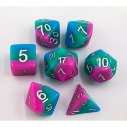 Dice Critical Hit: Poly 7 Set Multi-layer