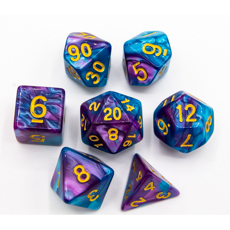Dice Critical Hit: Poly 7 Set Fusion