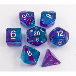 Dice Critical Hit: Poly 7 Set Swirl