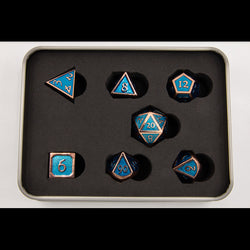Dice Critical Hit: Poly 7 Set Metal