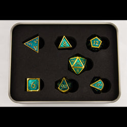 Dice Critical Hit: Poly 7 Set Metal