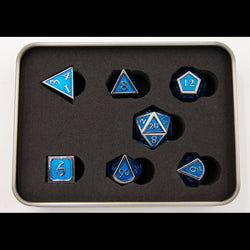 Dice Critical Hit: Poly 7 Set Metal