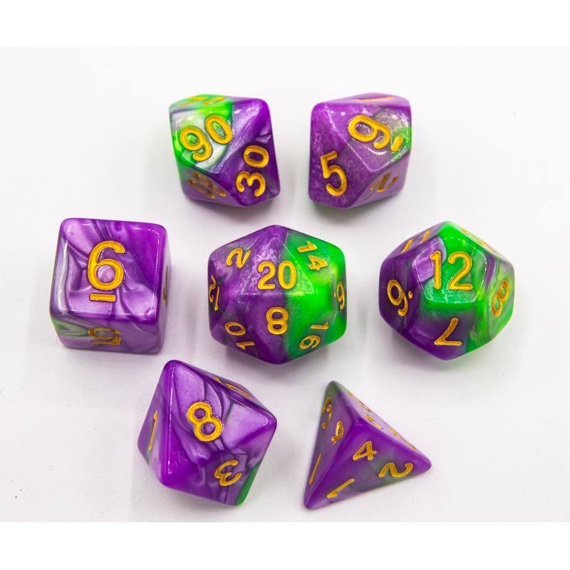 Dice Critical Hit: Poly 7 Set Fusion