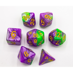 Dice Critical Hit: Poly 7 Set Fusion