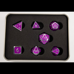 Dice Critical Hit: Poly 7 Set Metal
