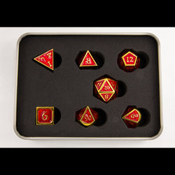 Dice Critical Hit: Poly 7 Set Metal