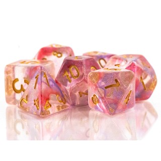 Dice Tasty Minstrel: Poly 7 Set Translucent Glitter