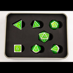 Dice Critical Hit: Poly 7 Set Metal