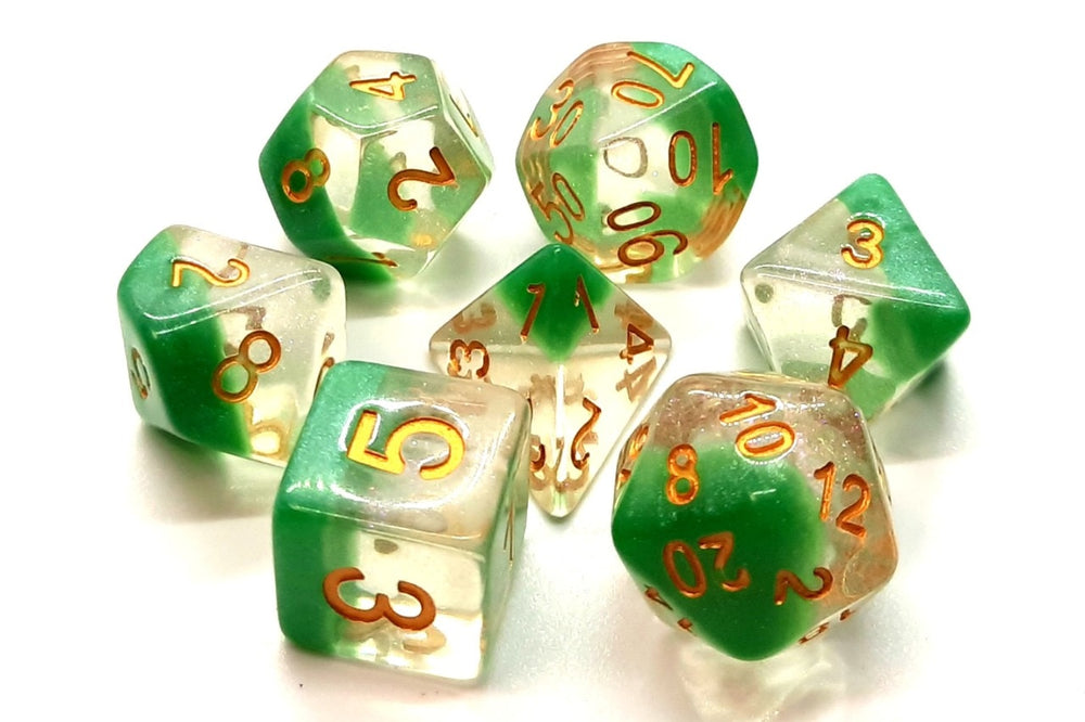 Dice Old School Dice: Poly 7 Set Luminous