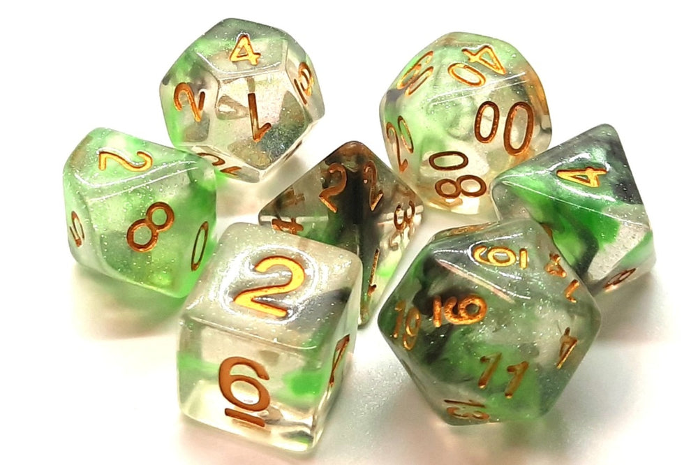 Dice Old School Dice: Poly 7 Set Luminous