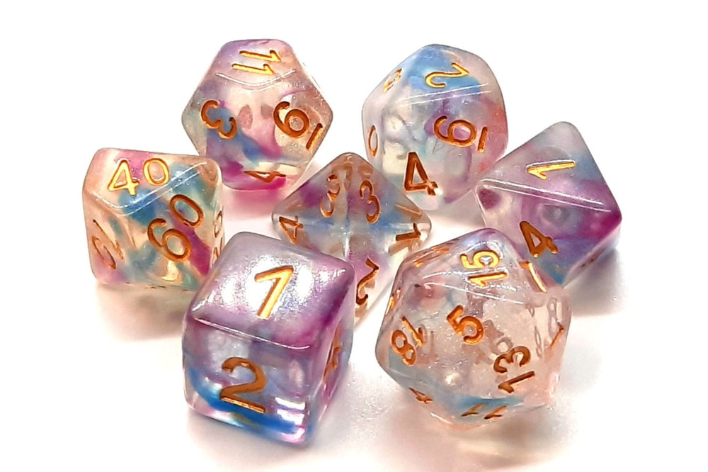 Dice Old School Dice: Poly 7 Set Luminous