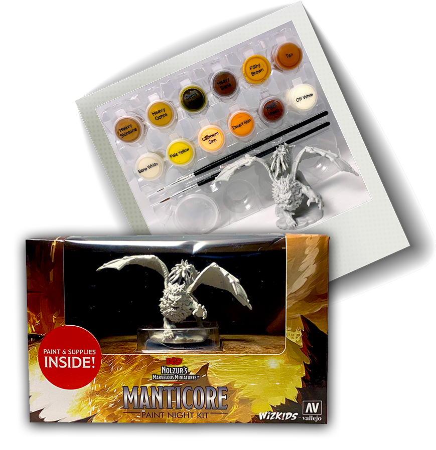 Mini Dungeons & Dragons - Nolzurs Marvelous: Paint Night 4 - Manticore