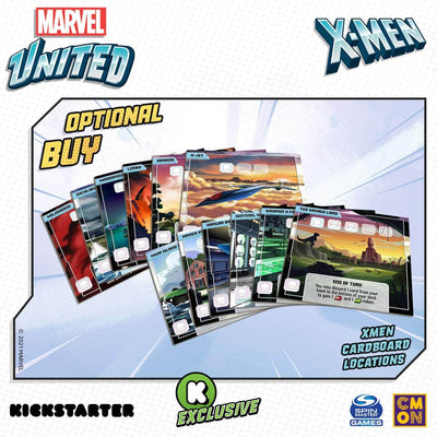 Marvel United X-Men: Accessories - Cardboard Locations