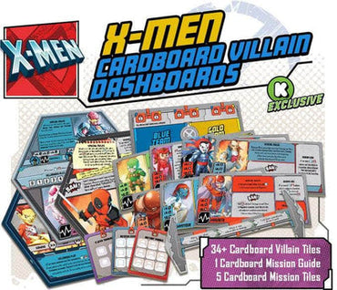 Marvel United X-Men: Accessories - Cardboard Villain Dashboards