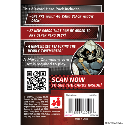 Marvel Champions LCG: Hero Black Widow