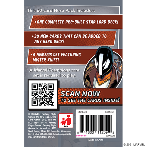 Marvel Champions LCG: Hero Star-Lord