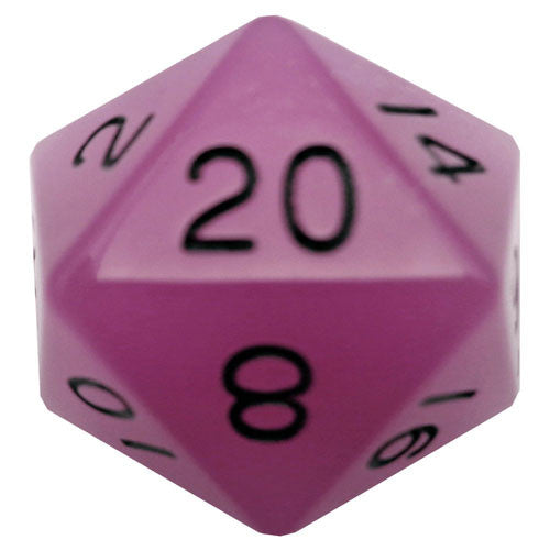 Dice Metallic Dice Co: d20 35mm Mega Glow in the Dark