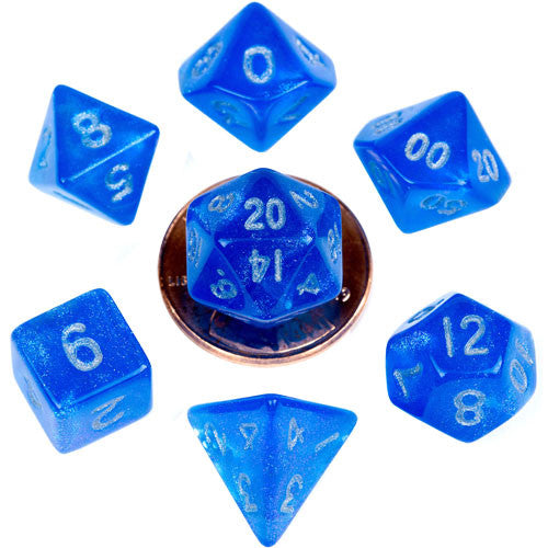 Dice Metallic Dice Co: Poly 7 Set Mini Stardust