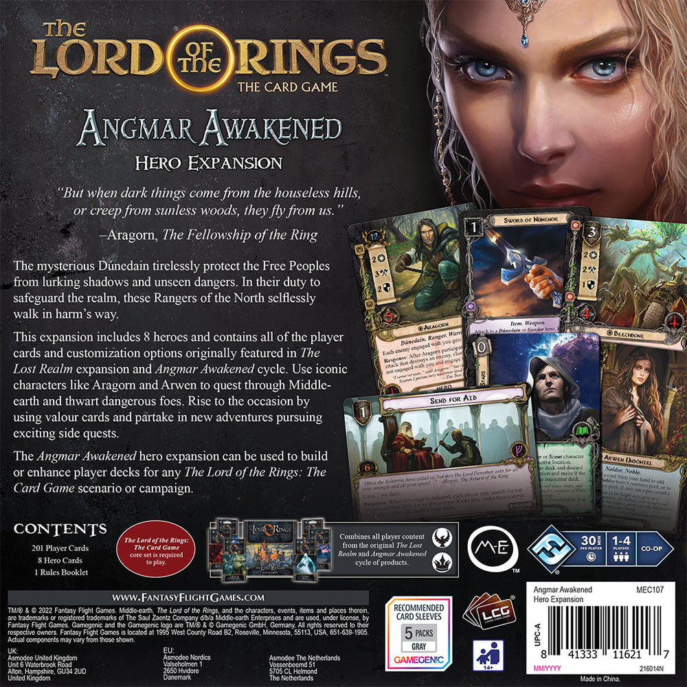 Lord of the Rings LCG: Angmar Awakened Hero Expansion