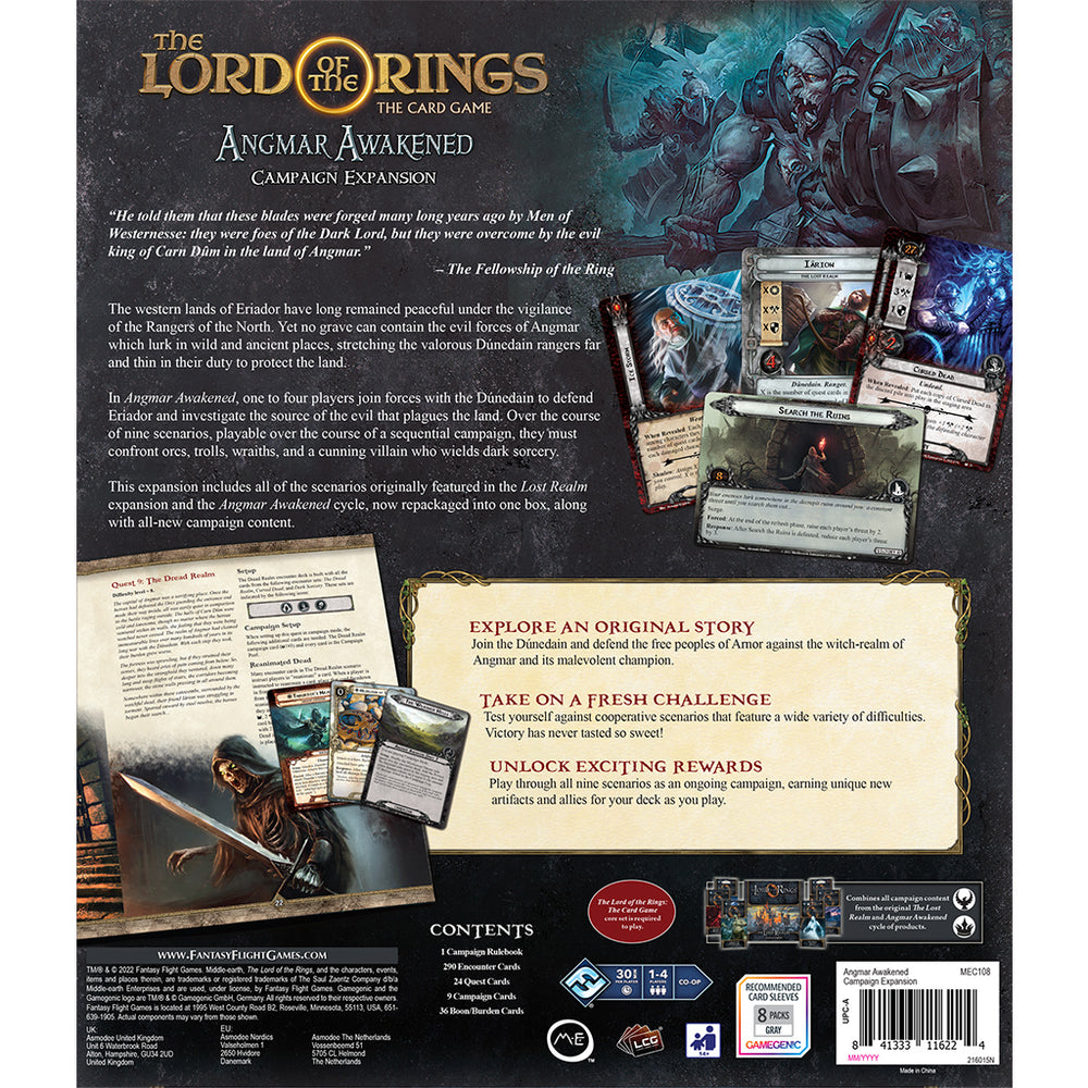 Lord of the Rings LCG: Angmar Awakened Campaign Expansion