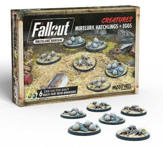 Fallout Wasteland Warfare Creature: Mirelurk Hatchlings + Eggs