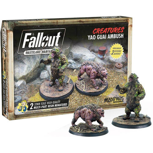 Fallout Wasteland Warfare Creatures: Yao Guai Ambush