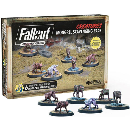 Fallout Wasteland Warfare Creatures: Mongrel Scavenging Pack