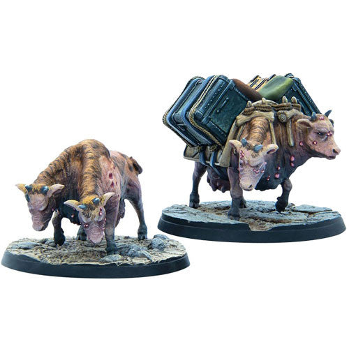 Fallout Wasteland Warfare Creatures: Brahmin Herd