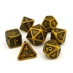 Dice DieHard Dice: Poly 7 Set Metal Mythica Battleworn