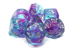 Dice Old School Dice: Poly 7 Set Nebula
