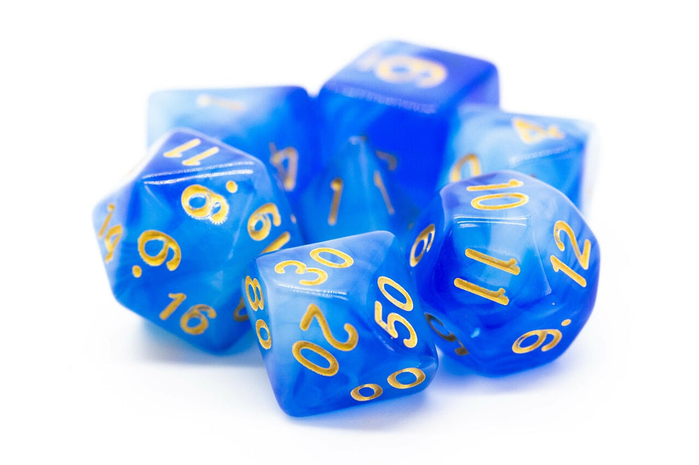 Dice Old School Dice: Poly 7 Set Nebula