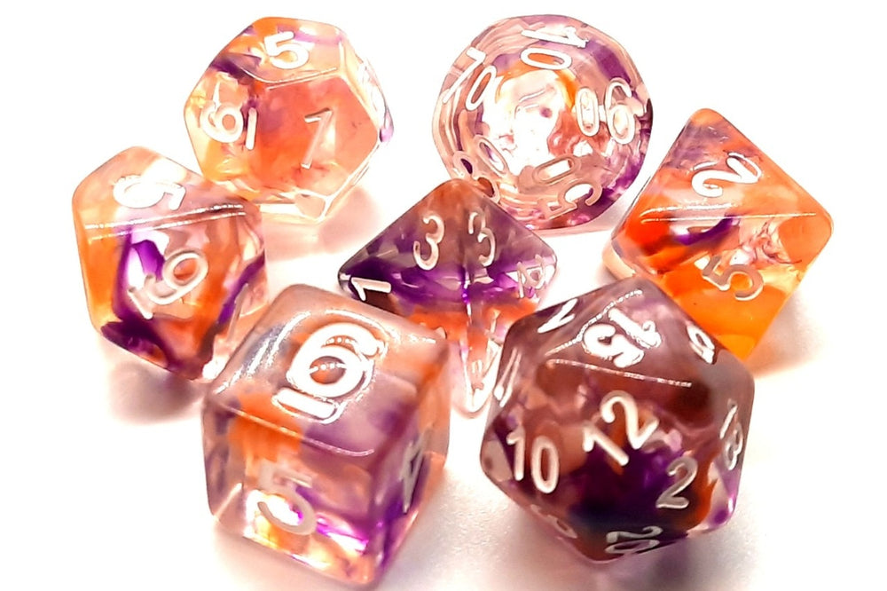 Dice Old School Dice: Poly 7 Set Nebula