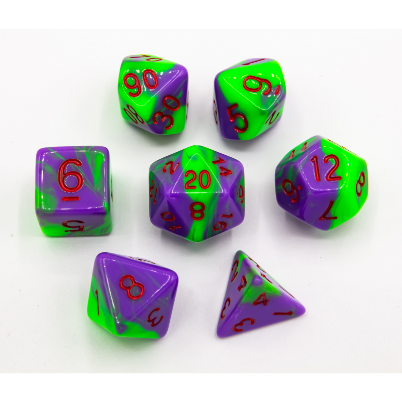 Dice Critical Hit: Poly 7 Set Fusion