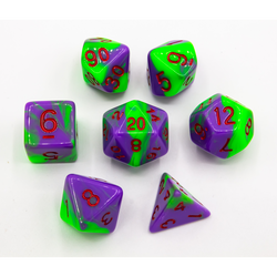 Dice Critical Hit: Poly 7 Set Fusion