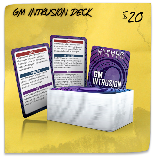 Cypher System: Deck - GM Intrusion