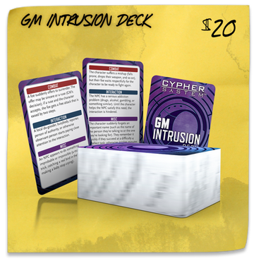 Cypher System: Deck - GM Intrusion