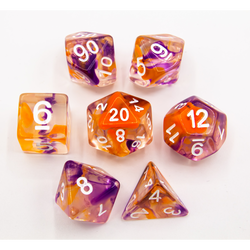 Dice Critical Hit: Poly 7 Set Swirl