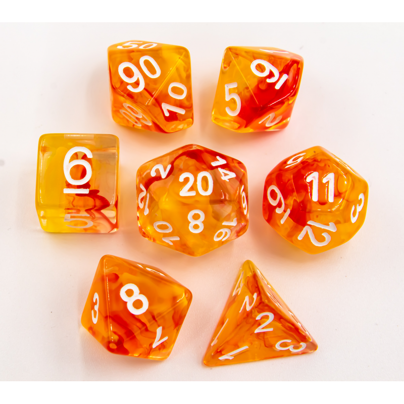 Dice Critical Hit: Poly 7 Set Nebula