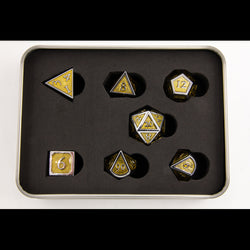 Dice Critical Hit: Poly 7 Set Metal