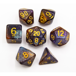 Dice Critical Hit: Poly 7 Set Galaxy