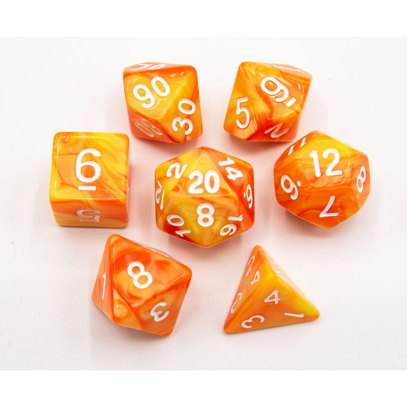 Dice Critical Hit: Poly 7 Set Fusion