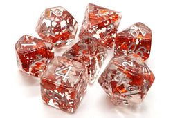 Dice Old School Dice: Poly 7 Set Infused Butterfly