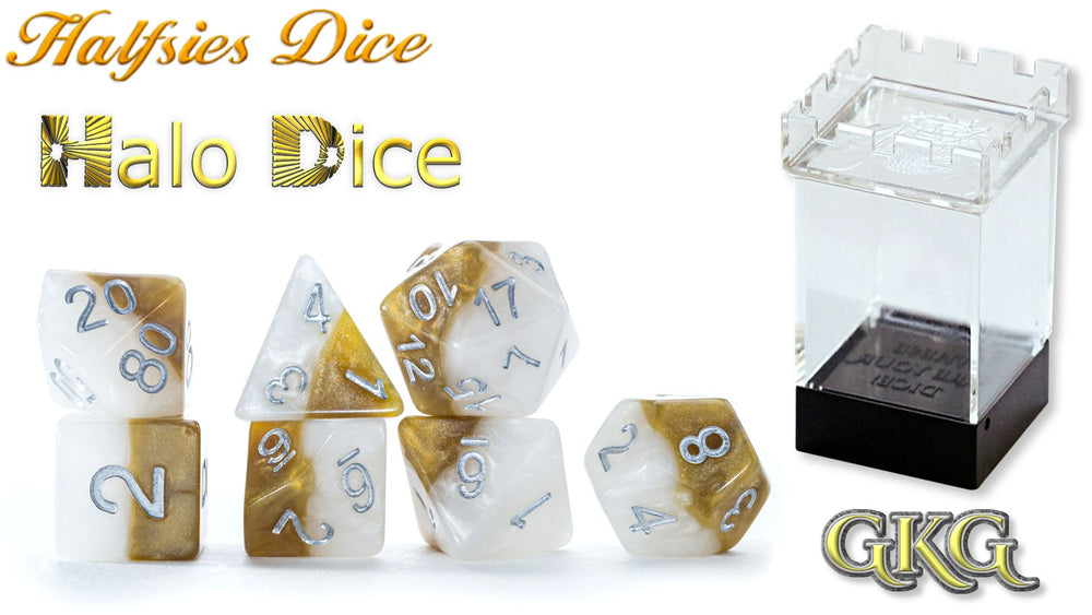 Dice Gate Keeper: Poly 7 Set Halfsies