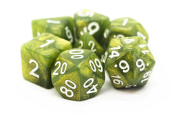 Dice Old School Dice: Poly 7 Set Pearl Drop