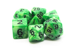 Dice Old School Dice: Poly 7 Set Pearl Drop