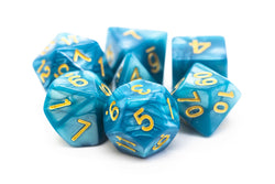 Dice Old School Dice: Poly 7 Set Pearl Drop
