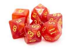Dice Old School Dice: Poly 7 Set Pearl Drop