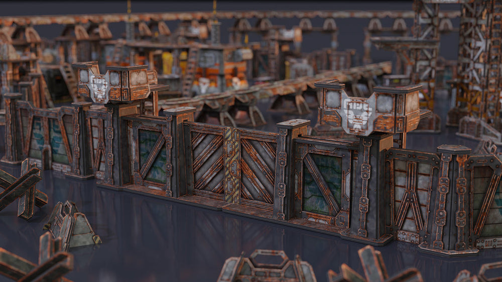 Terrain TinkerTurf SF: Perimeter Gate - Abandoned Theme