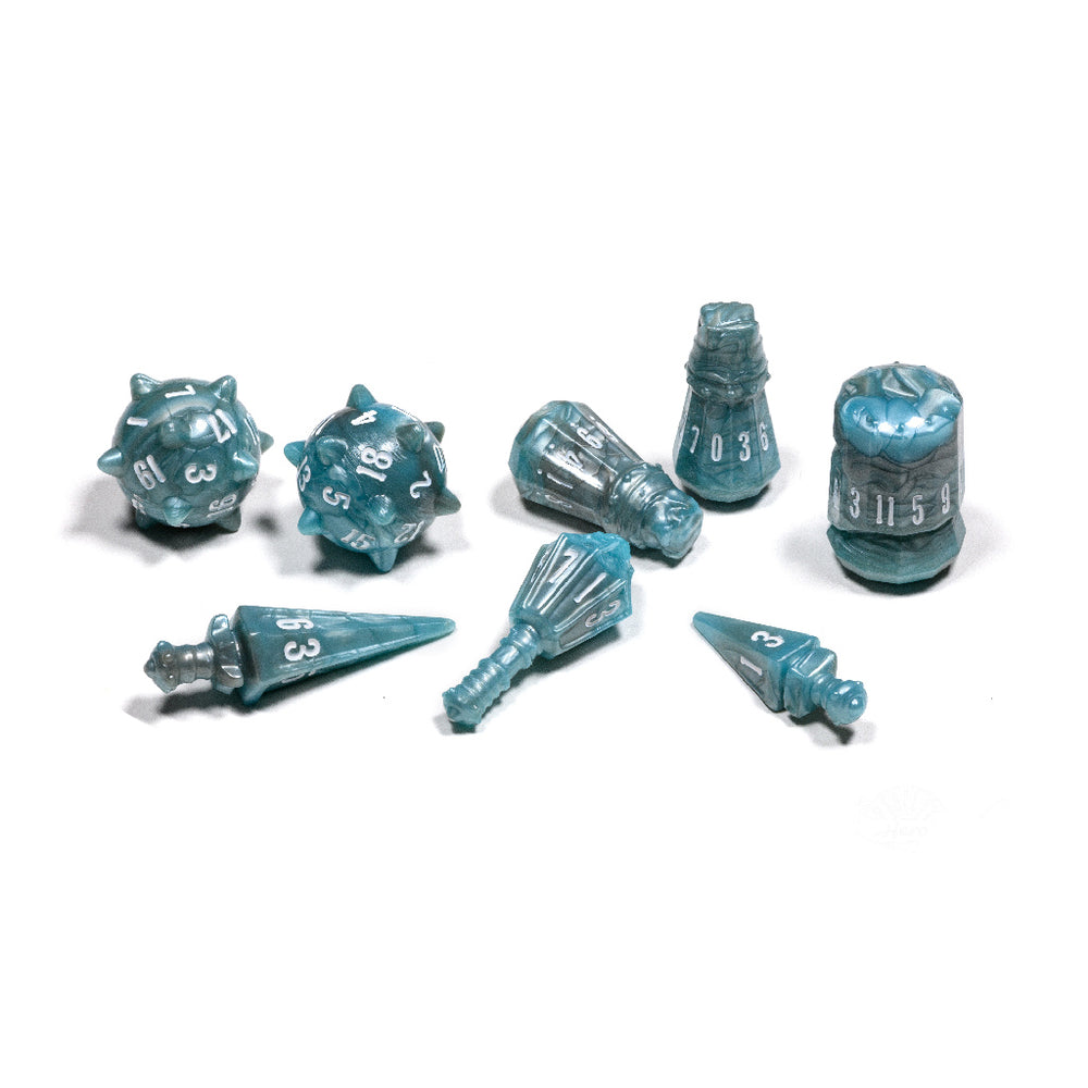 Dice Polyhero Warrior:  Poly 8 Set